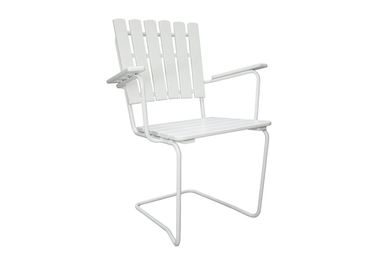 Vaxholm Karmstol Hvit - KWA - Hagemøbler - Stoler & Lenestoler - Spisestoler & hagestoler utendørs