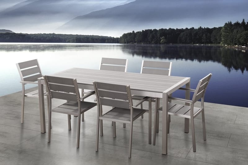 Vernio Stol 6-pk 57 cm - Grå - Hagemøbler - Stoler & Lenestoler - Spisestoler & hagestoler utendørs