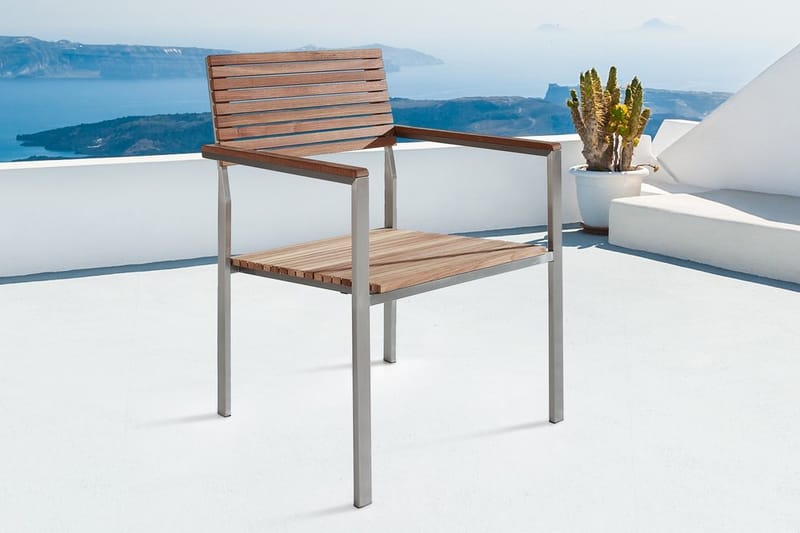 Viareggio Stol 6-pk 53 cm - Tre / Natur - Hagemøbler - Stoler & Lenestoler - Spisestoler & hagestoler utendørs