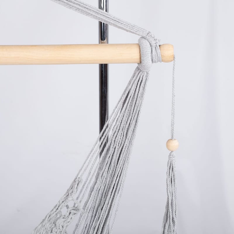 Hengekøystol HOME4YOU Carina - Grå - Hagemøbler - Stoler & Lenestoler - Hengestoler