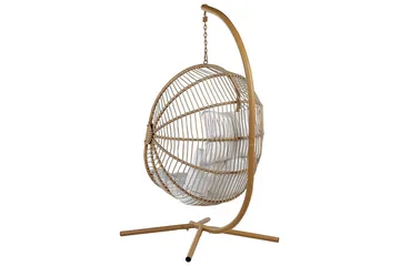 Hengestol Acri - Beige, hvit - Hagemøbler - Stoler & Lenestoler - Hengestoler