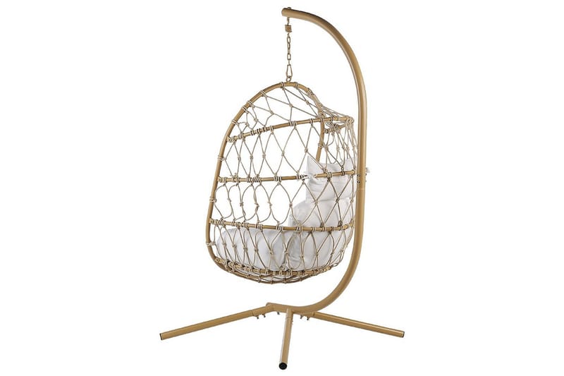 Hengestol Adria - Beige, hvit - Hagemøbler - Stoler & Lenestoler - Hengestoler