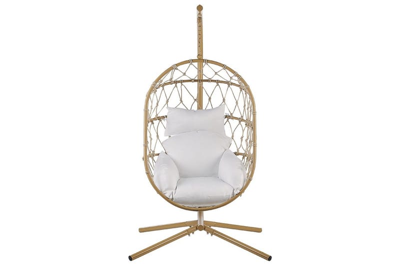 Hengestol Adria - Beige, hvit - Hagemøbler - Stoler & Lenestoler - Hengestoler