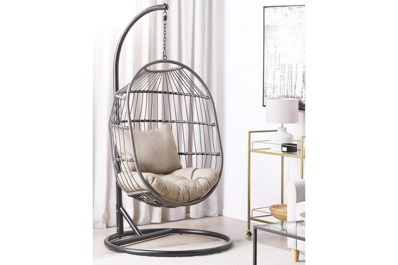 Hengestol Alba - Svart, Grå - Hagemøbler - Stoler & Lenestoler - Hengestoler