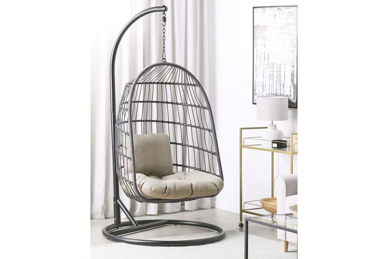 Hengestol Allera - Svart, Grå - Hagemøbler - Stoler & Lenestoler - Hengestoler