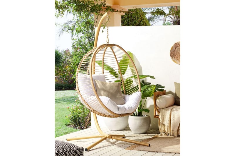 Hengestol Arco - Beige, hvit - Hagemøbler - Stoler & Lenestoler - Hengestoler