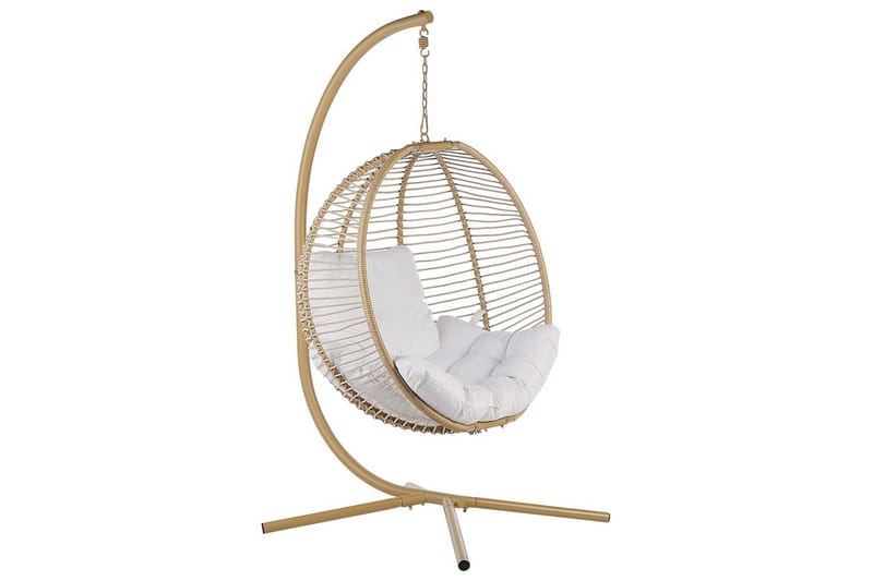 Hengestol Arco, Beige, hvit