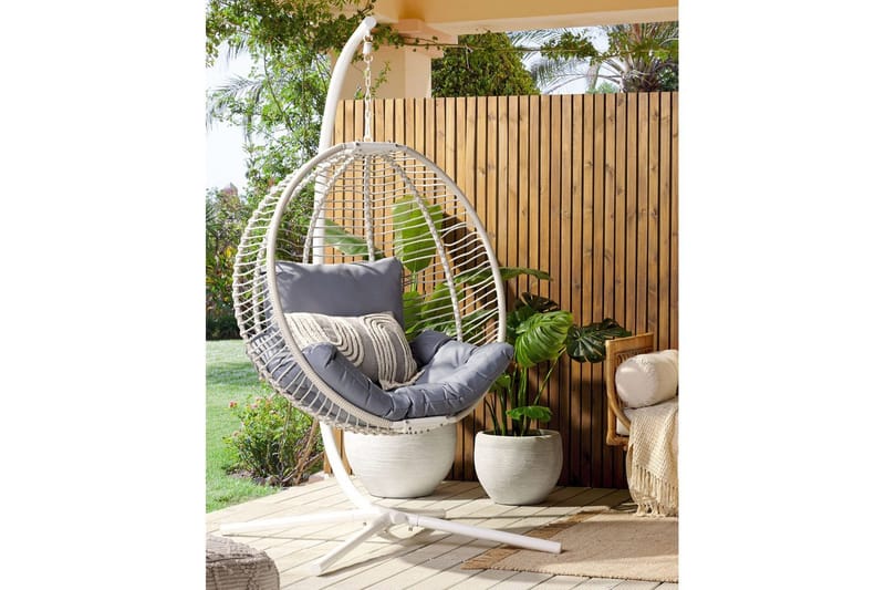 Hengestol Arco - Hvit, Grå - Hagemøbler - Stoler & Lenestoler - Hengestoler