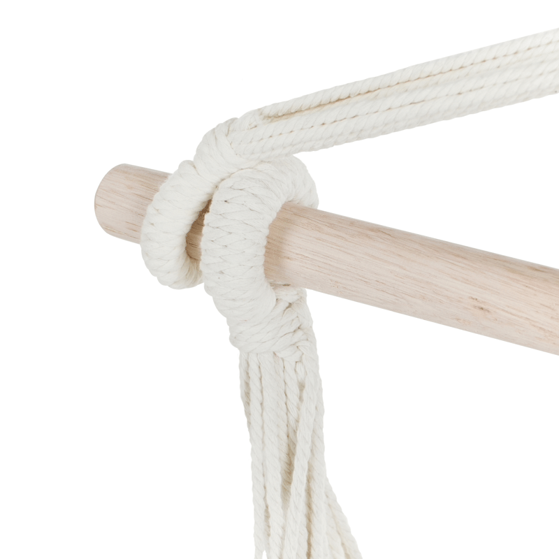 Hengestol utendørs Varena Bomull - Beige/Blå - Hagemøbler - Stoler & Lenestoler - Hengestoler