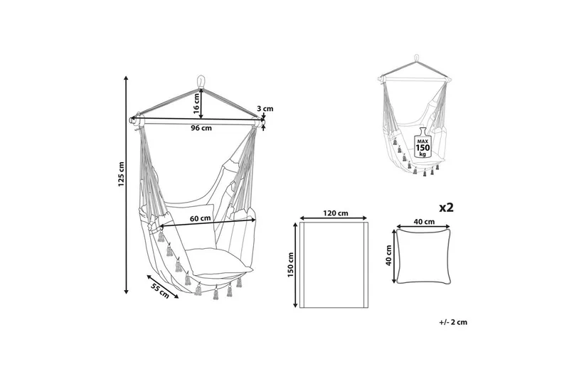 Hengestol Varena - Hagemøbler - Stoler & Lenestoler - Hengestoler