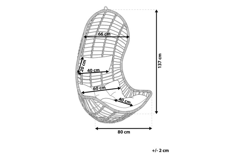 Appuna Hengestol - Grå - Hagemøbler - Stoler & Lenestoler - Hengestoler