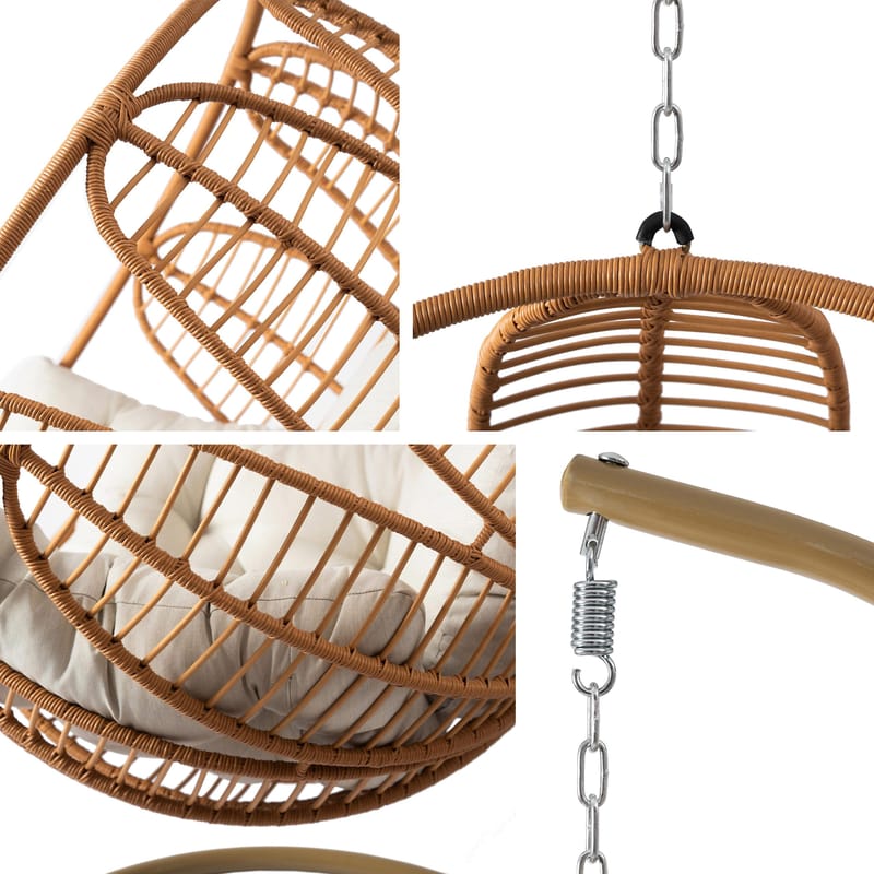 Bravion Hengestol utendørs - beige - Hagemøbler - Stoler & Lenestoler - Hengestoler - Hengestol med stativ