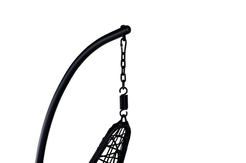 Edinburgh Hengestol med Pute - Svart - Hagemøbler - Stoler & Lenestoler - Hengestoler - Hengestol med stativ