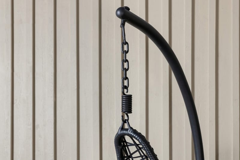 Edinburgh Hengestol med Pute - Svart - Hagemøbler - Stoler & Lenestoler - Hengestoler - Hengestol med stativ