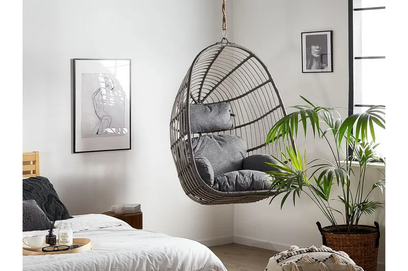 Hallstavik Hengestol - Grå - Hagemøbler - Stoler & Lenestoler - Hengestoler