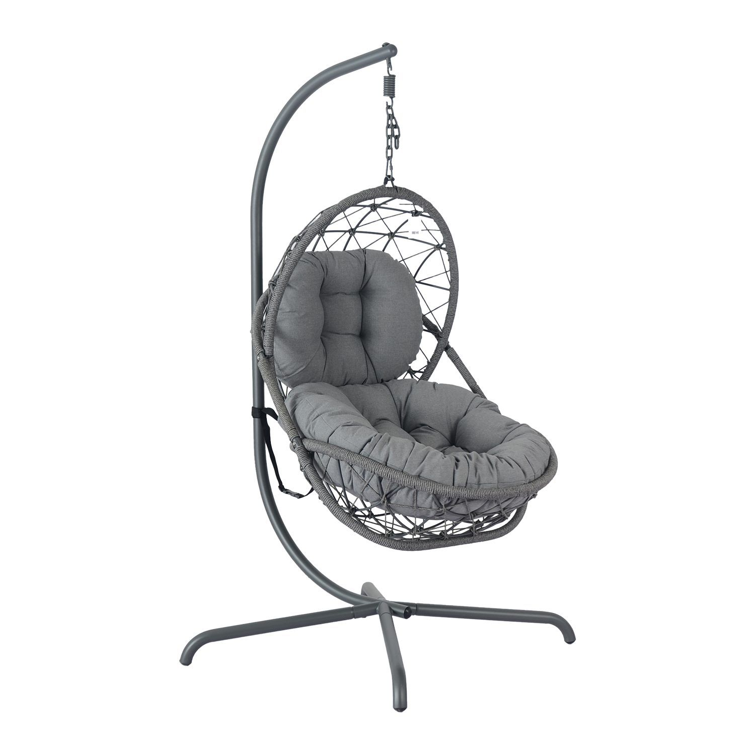 Hengestol HOME4YOU Amara 134x134x196 cm mørkegrå - Mørkegrå
