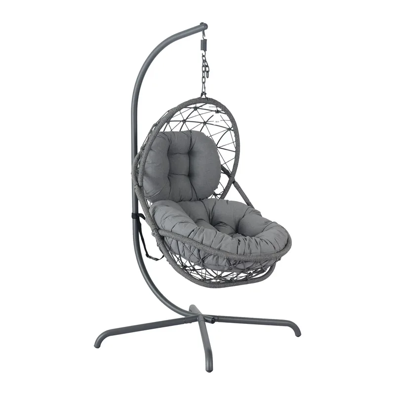 Hengestol HOME4YOU Amara 134x134x196 cm mørkegrå, mørkegrå