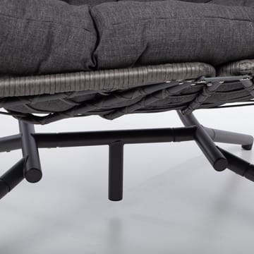 Hengestol HOME4YOU Finse 2-seter 142x106x194 cm mørkegrå - Mørkegrå - Hagemøbler - Stoler & Lenestoler - Hengestoler - Hengestol med stativ