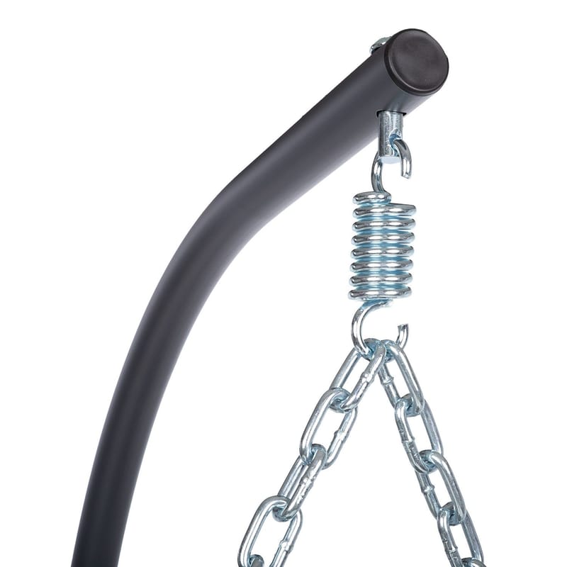 Hengestol HOME4YOU Granvin 90x114x186 cm mørkegrå - mørkegrå - Hagemøbler - Stoler & Lenestoler - Hengestoler - Hengestol med stativ