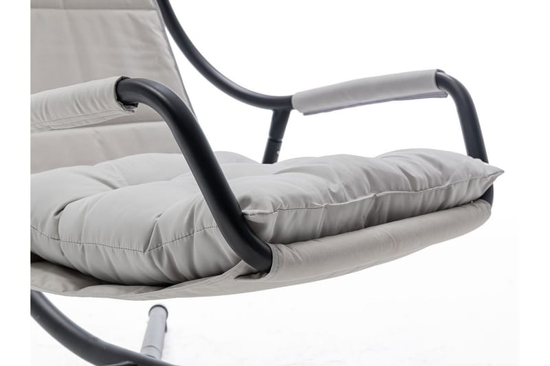Hengestol Utendørs – Hengestol – Hengestol med stativ og tak for balkong og uteplass - Svart|Grå - Hagemøbler - Stoler & Lenestoler - Hengestoler
