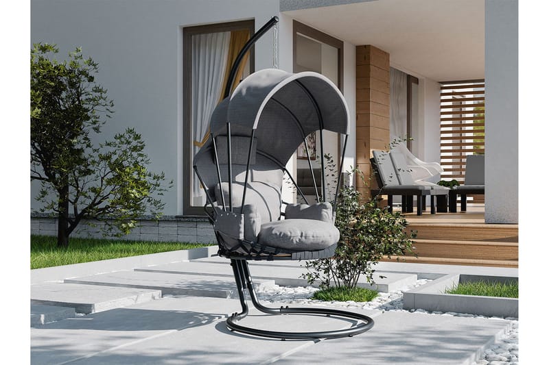 Hengestol Utendørs med stativ og tak – Hengestol – Hengestol - Svart - Hagemøbler - Stoler & Lenestoler - Hengestoler