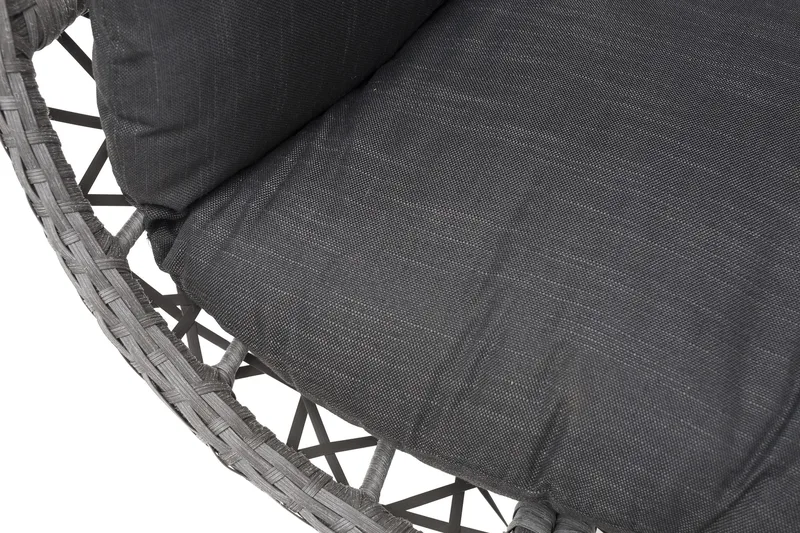 Hillerstorp Droppen hengestol utendørs 120x125 cm - Svart/hvit - Hagemøbler - Stoler & Lenestoler - Hengestoler