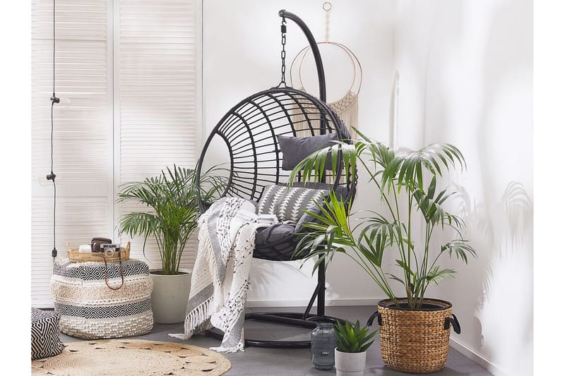 Hyvena Hengestol med Stativ - Svart - Hagemøbler - Stoler & Lenestoler - Hengestoler