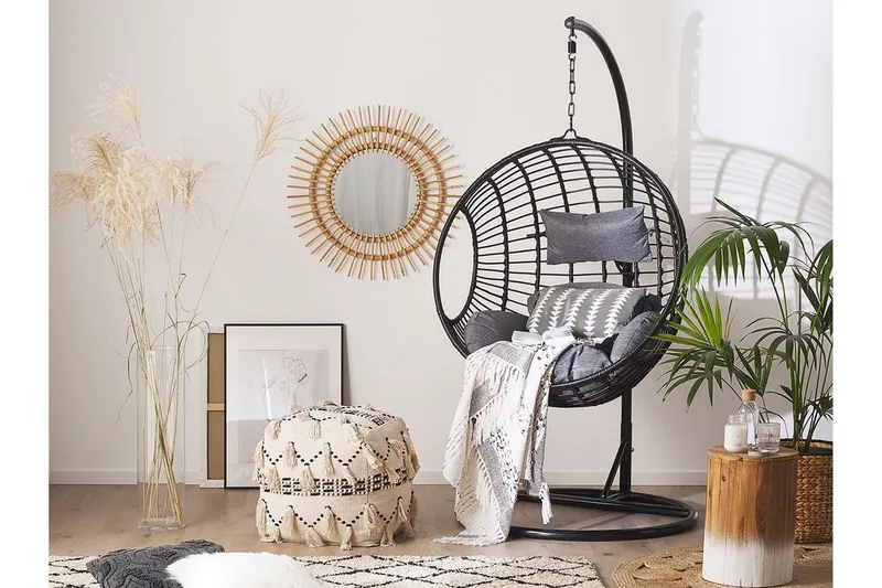 Hyvena Hengestol med Stativ - Svart - Hagemøbler - Stoler & Lenestoler - Hengestoler