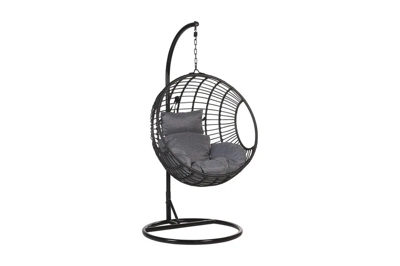 Hyvena Hengestol med Stativ, Svart