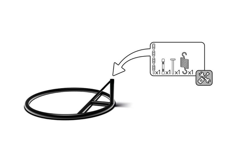 Kintore Hengekøye 95 cm - Grå - Hagemøbler - Stoler & Lenestoler - Hengestoler