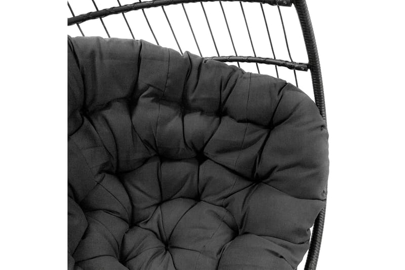 Lenestol WELS med puter 95x95x198cm grå - Hagemøbler - Stoler & Lenestoler - Hengestoler