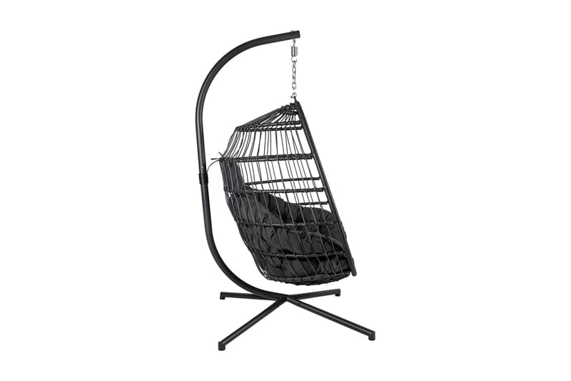 Lenestol WELS med puter 95x95x198cm grå - Hagemøbler - Stoler & Lenestoler - Hengestoler