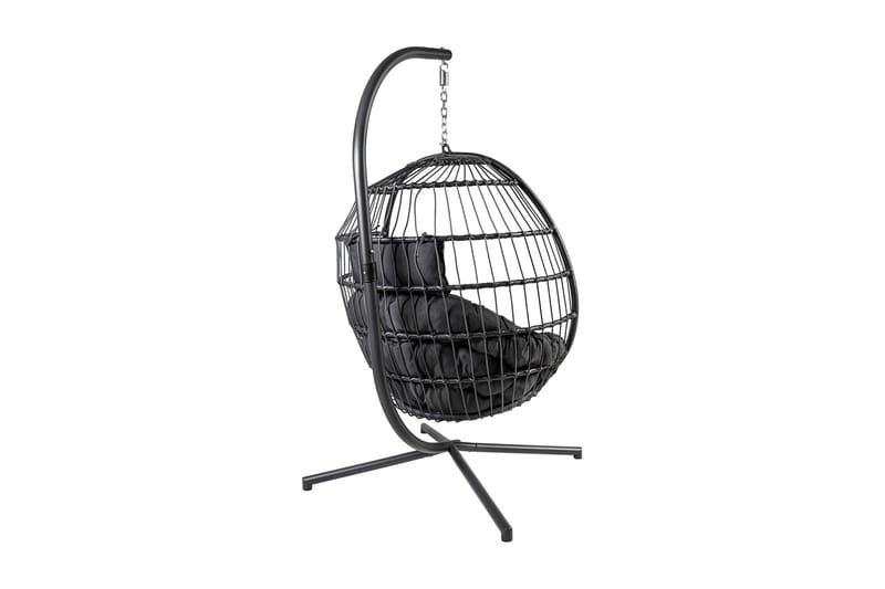 Lenestol WELS med puter 95x95x198cm grå - Hagemøbler - Stoler & Lenestoler - Hengestoler