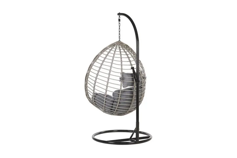 Parylak Hengestol med Stativ - Grå - Hagemøbler - Stoler & Lenestoler - Hengestoler