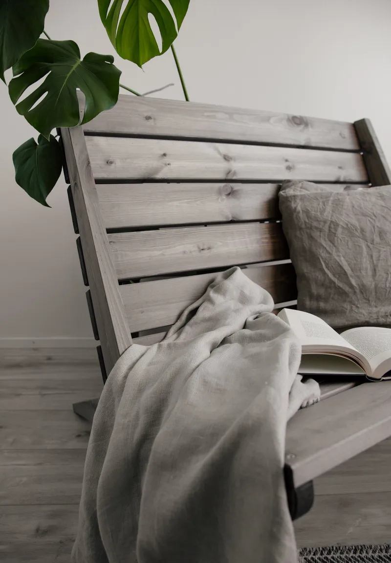 Hillerstorp EcoFurn utestol Granny Double furu oljet grå - Grå - Hagemøbler - Stoler & Lenestoler - Utelenestoler