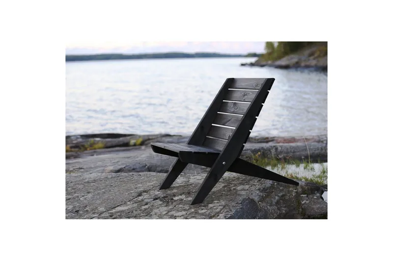 Hillerstorp EcoFurn Utestol Granny Furu oljet svart - Svart - Hagemøbler - Stoler & Lenestoler - Utelenestoler