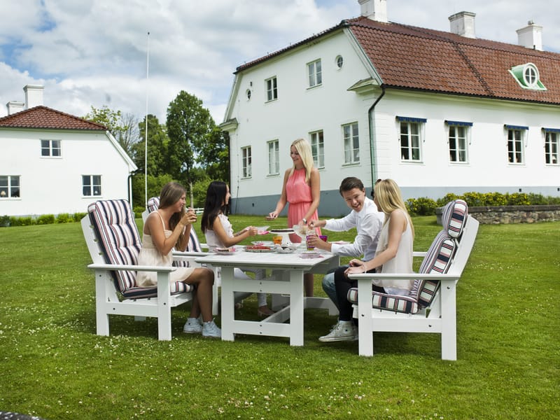 Hillerstorp Herrgård lenestol - Hvit - Hagemøbler - Stoler & Lenestoler - Utelenestoler