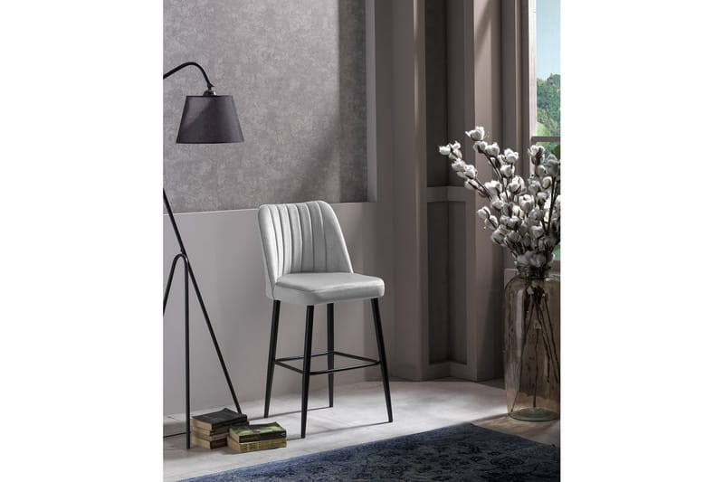 Huddy Barstol Utomhus 99 cm - Krem/Sort - Hagemøbler - Stoler & Lenestoler - Barstol