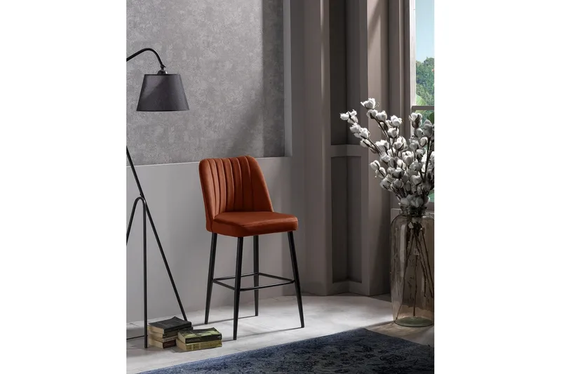 Huddy Barstol Utomhus 99 cm - Rød/Sort - Hagemøbler - Stoler & Lenestoler - Barstol