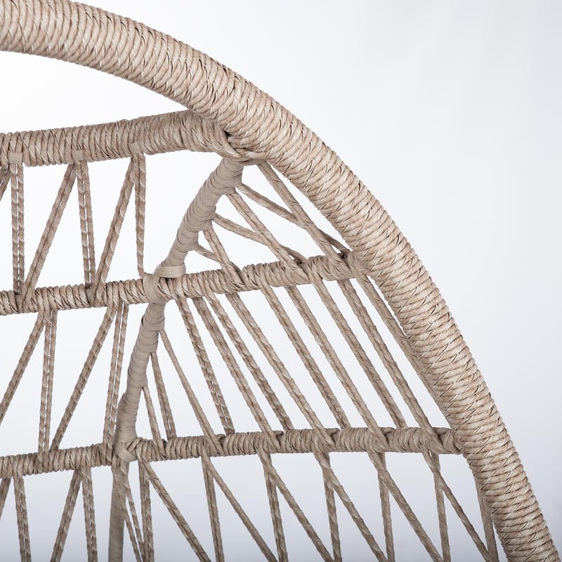 Hvilestol HOME4YOU Cassia Swivel 85x85x151 cm Beige - beige - Hagemøbler - Stoler & Lenestoler - Utelenestoler