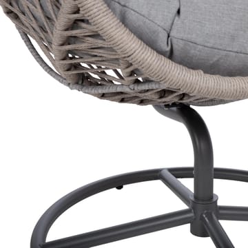 Hvilestol HOME4YOU Cassia Swivel 85x85x151 cm Grå - grå - Hagemøbler - Stoler & Lenestoler - Utelenestoler