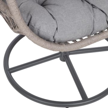 Hvilestol HOME4YOU Cassia Swivel 85x85x151 cm Grå - grå - Hagemøbler - Stoler & Lenestoler - Utelenestoler