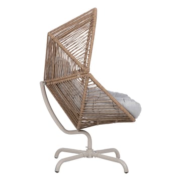 Hvilestol HOME4YOU Dorian swivel 89x95x154 cm lysebrun - Lysebrun - Hagemøbler - Stoler & Lenestoler - Utelenestoler