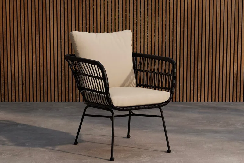 Isola spisestol utendørs, Svart