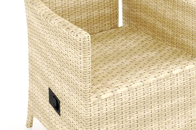 Jenny utespise-/utestol, regulerbar - justerbar - Beige - Hagemøbler - Stoler & Lenestoler - Utelenestoler