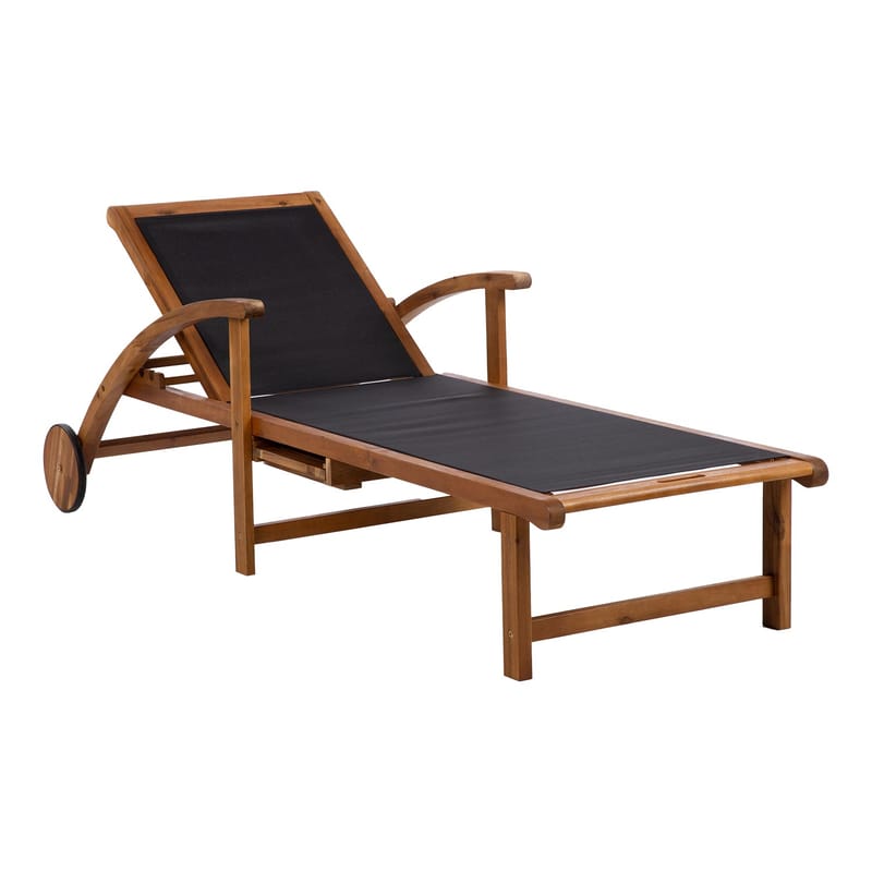 Kontorstol HOME4YOU Fabiola Svart - svart - Hagemøbler - Stoler & Lenestoler - Solseng & solvogner