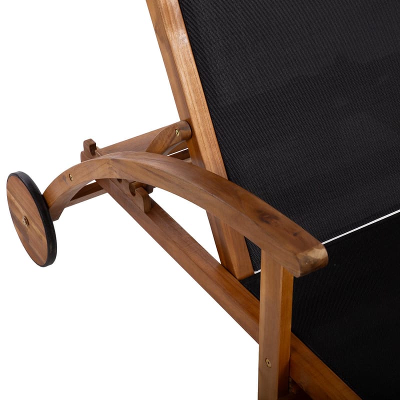 Kontorstol HOME4YOU Fabiola Svart - svart - Hagemøbler - Stoler & Lenestoler - Solseng & solvogner