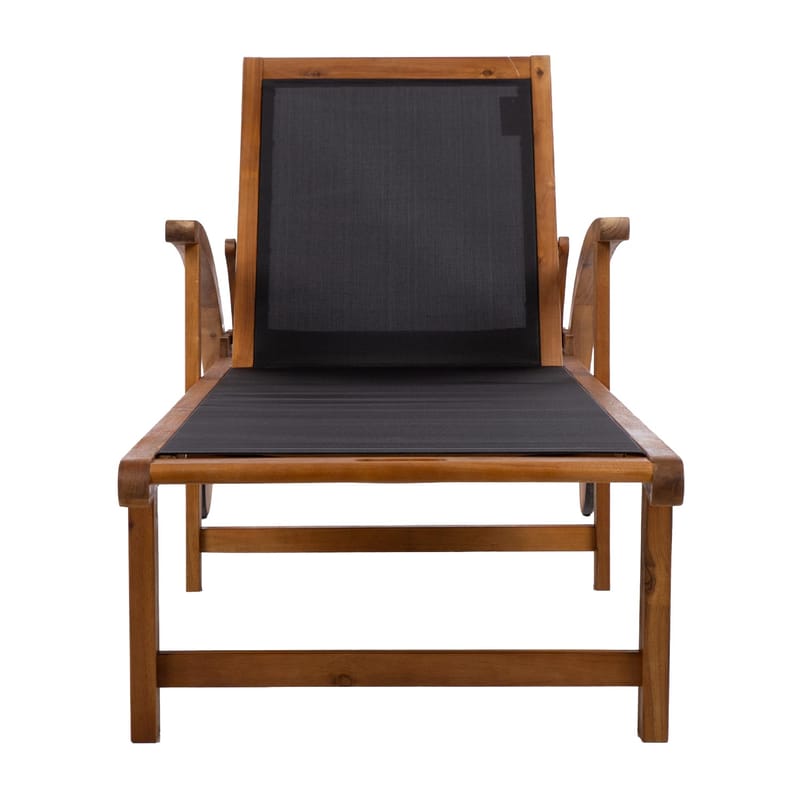 Kontorstol HOME4YOU Fabiola Svart - svart - Hagemøbler - Stoler & Lenestoler - Solseng & solvogner