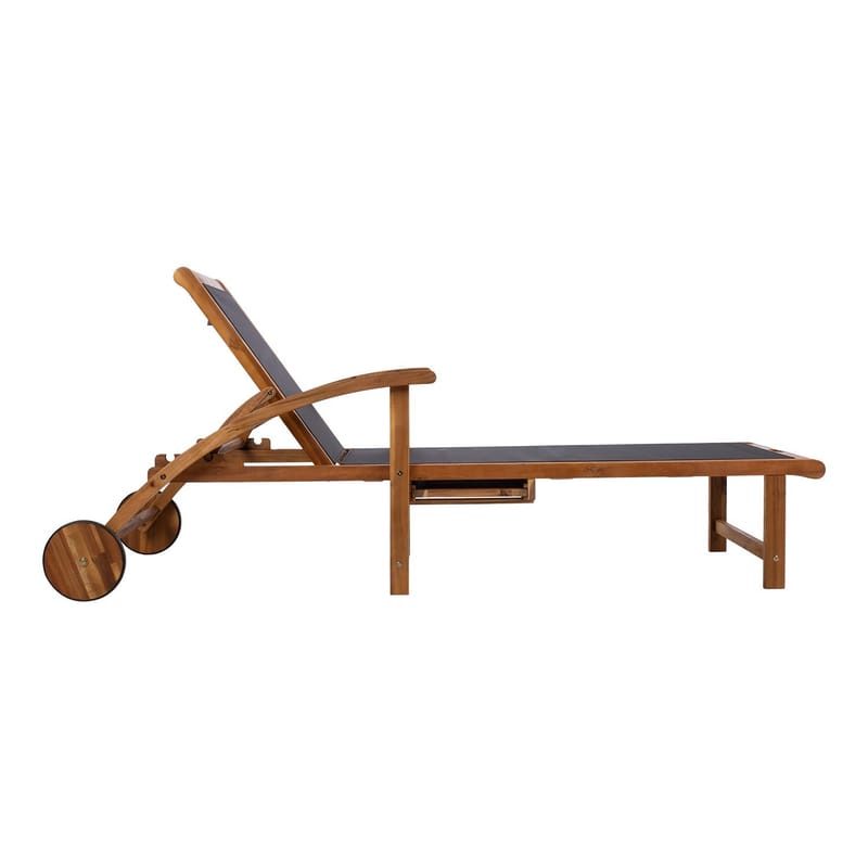 Kontorstol HOME4YOU Fabiola Svart - svart - Hagemøbler - Stoler & Lenestoler - Solseng & solvogner