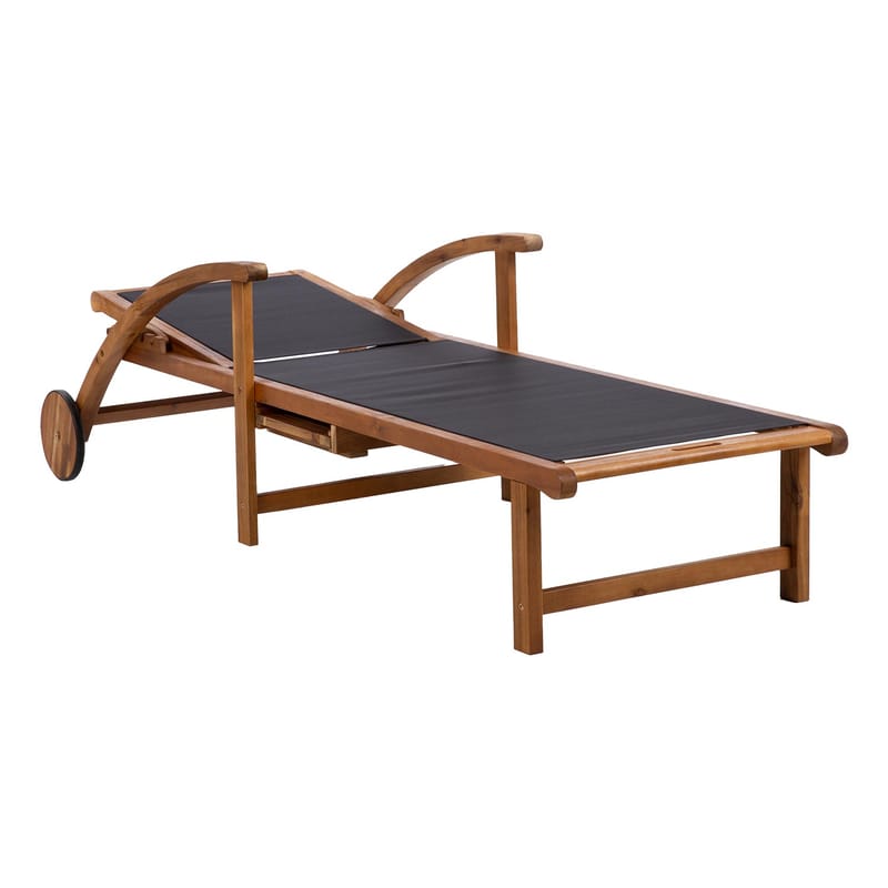 Kontorstol HOME4YOU Fabiola Svart - svart - Hagemøbler - Stoler & Lenestoler - Solseng & solvogner